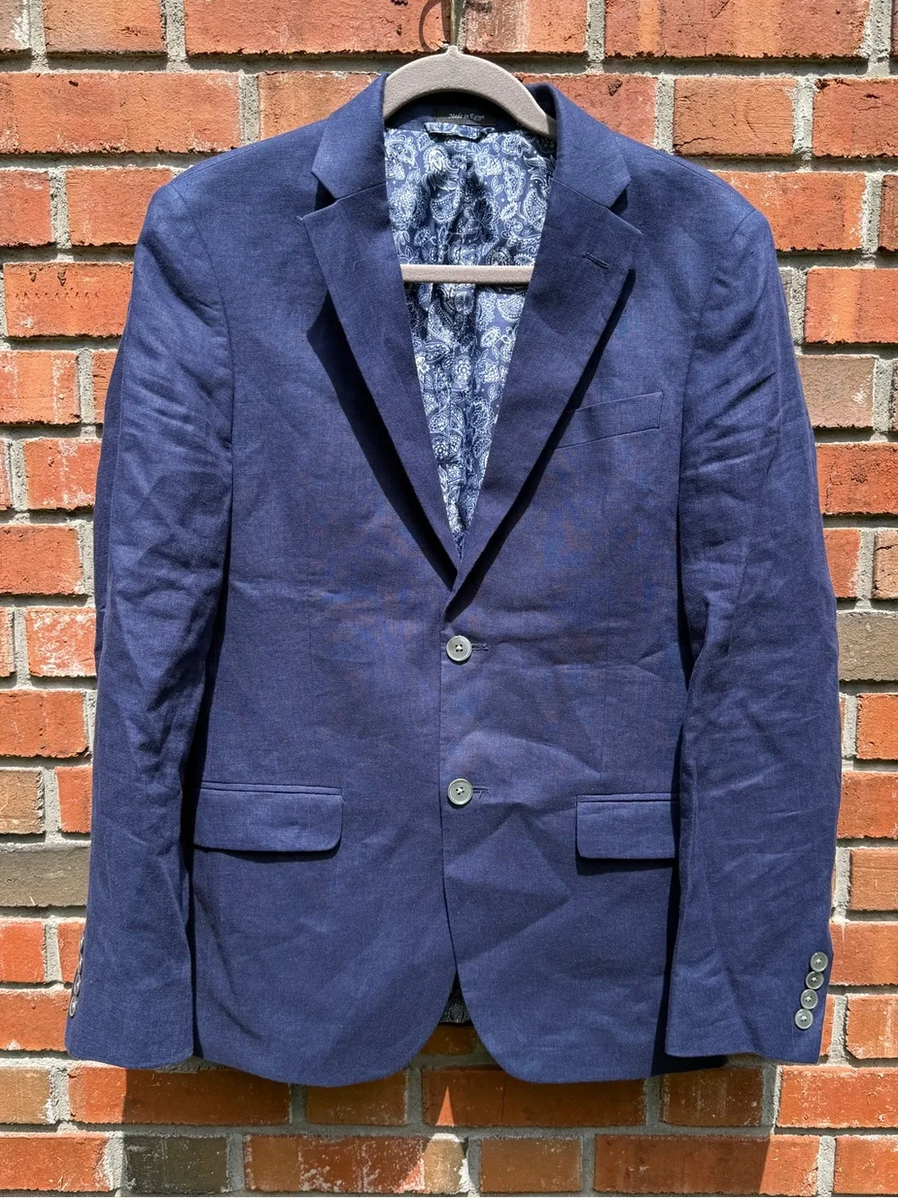 Lauren Ralph Lauren Linen Navy Blue Sports Jacket